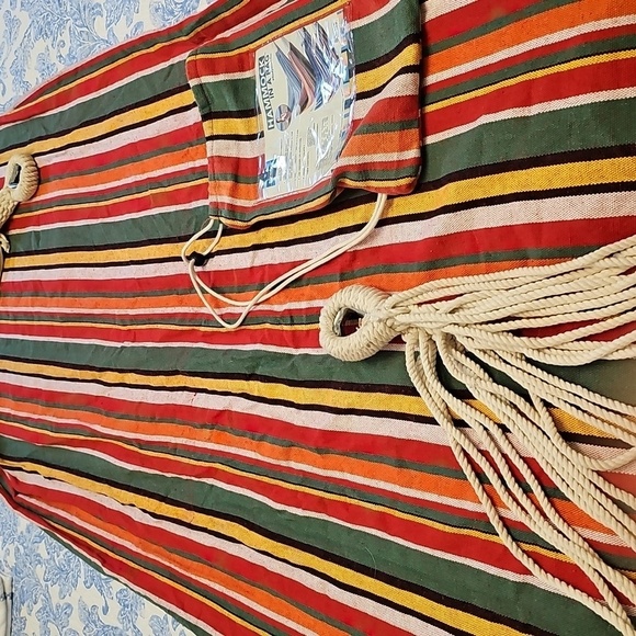 Paradise Hammocks Multi-Color Hammock in a Bag. Good Used Condition. - Picture 2 of 9